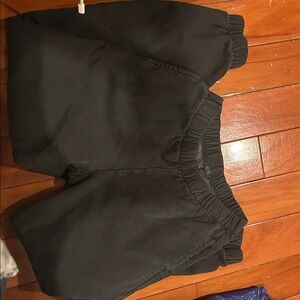 Black Elastic Waist Pants